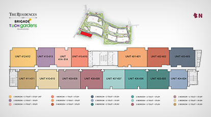 The Residences at BTG Unit Numbering Plan