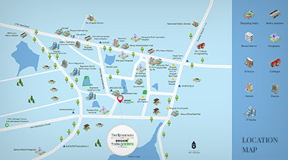 The Residences at BTG Location Map