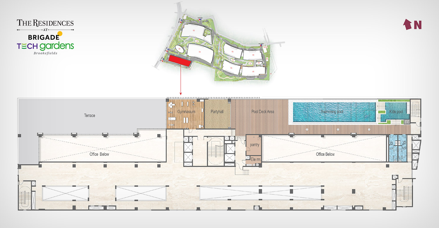 Service Floor Amenities Plan